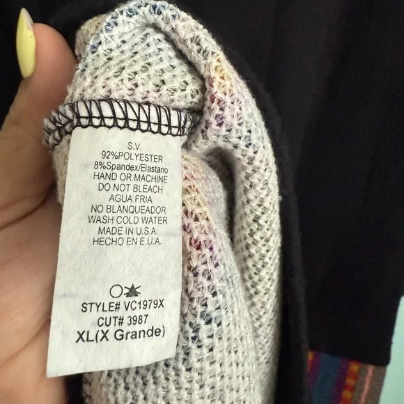 Vintage Southwestern Aztec Sweater Dress XL Boho Western Oversized Knit Tunic - Picture 4 of 7